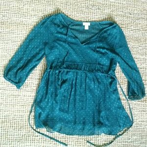 Bundle me!  Motherhood Maternity teal blouse